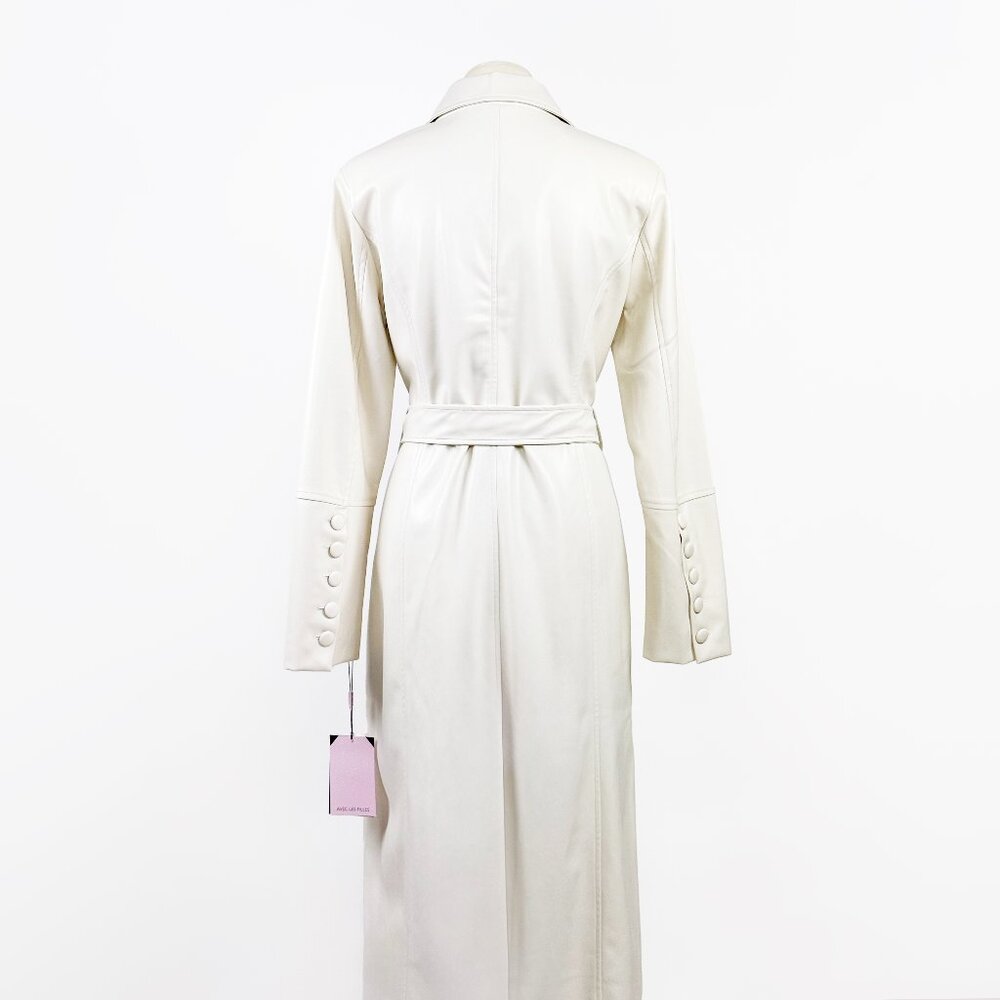 Avec Les Filles | Faux Leather Belted Long Coat | NWT - Picture 8 of 12